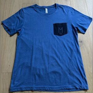Maplewood Brewery Blue Pocket Tee